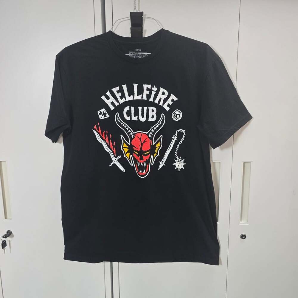 Netflix Stranger Things Hellfire Club T-Shirt Black